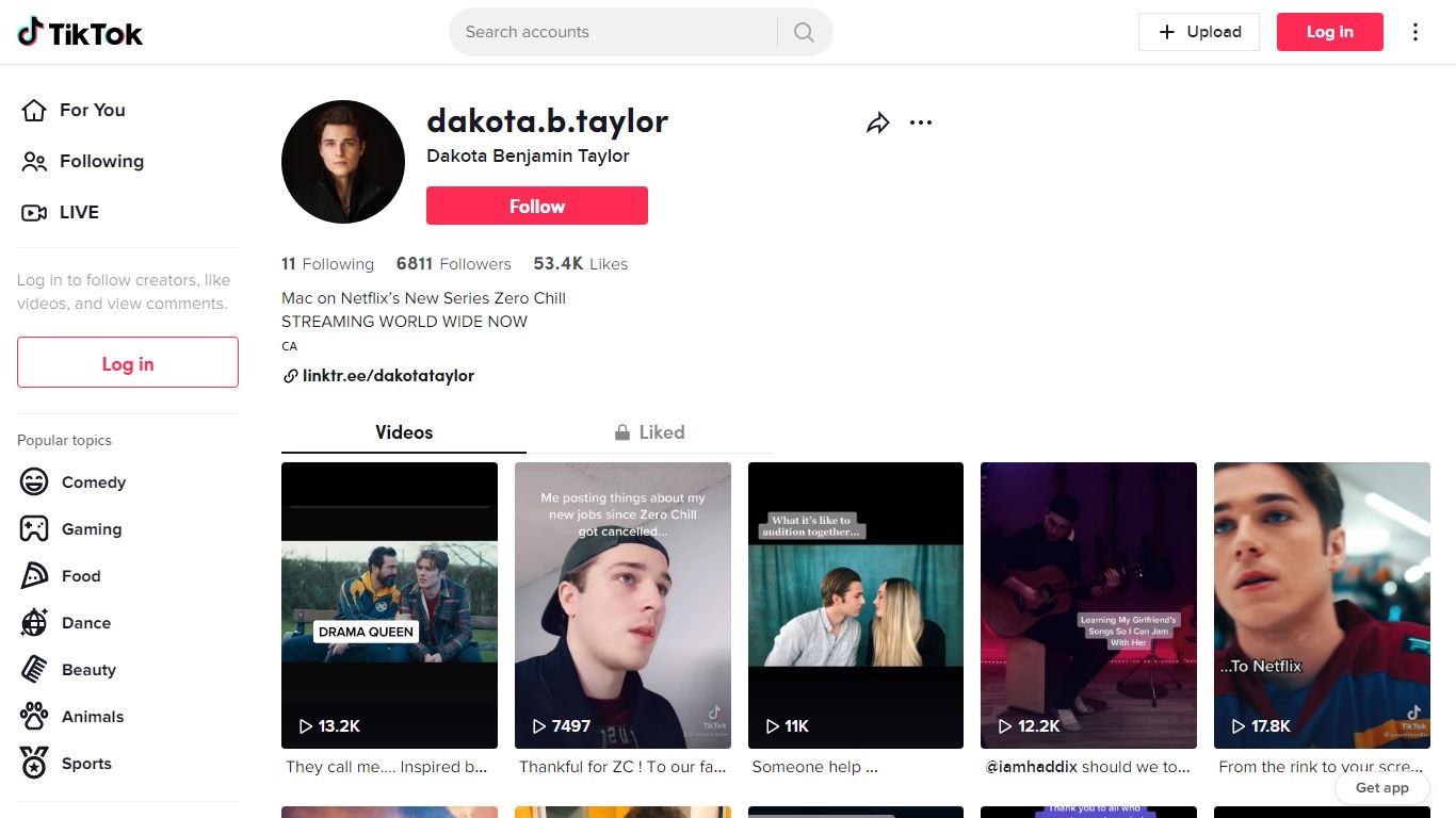 Dakota Benjamin Taylor - TikTok